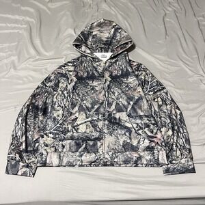 Akimbo Club Real Tree Hoodie Full Zip Women's Size M Hunting Coma Zip Up Hoodie